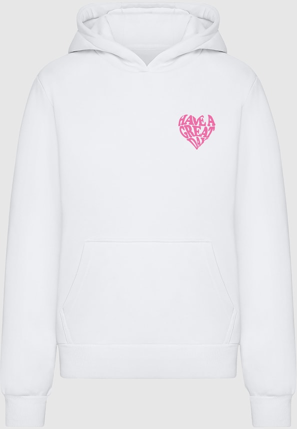 Have A Great Day Ladies Fluffy Hoody-2