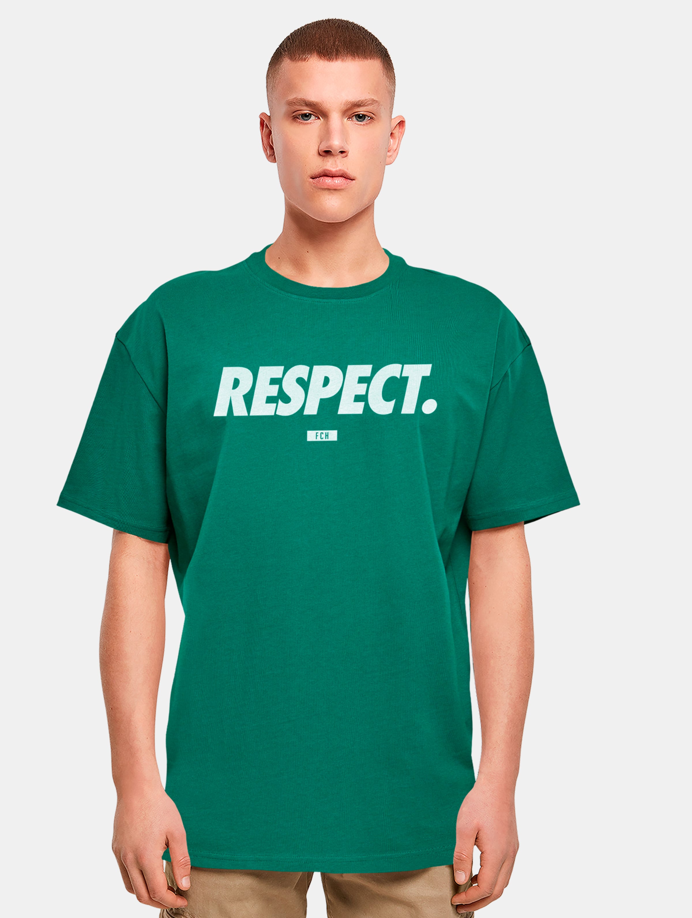 Mister Tee Upscale Football's coming Home Respect Oversize T-Shirts Männer,Unisex op kleur groen, Maat XS