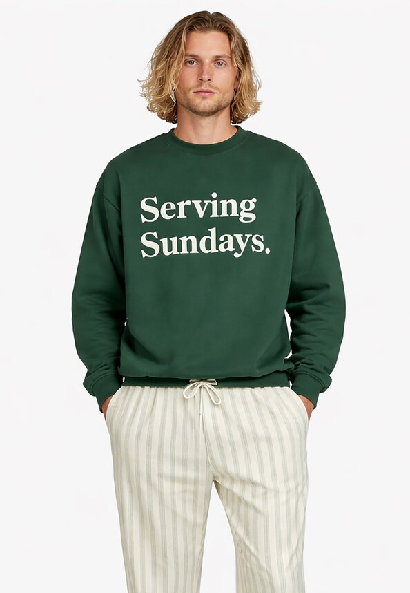 Oversized Sundays Crew-0