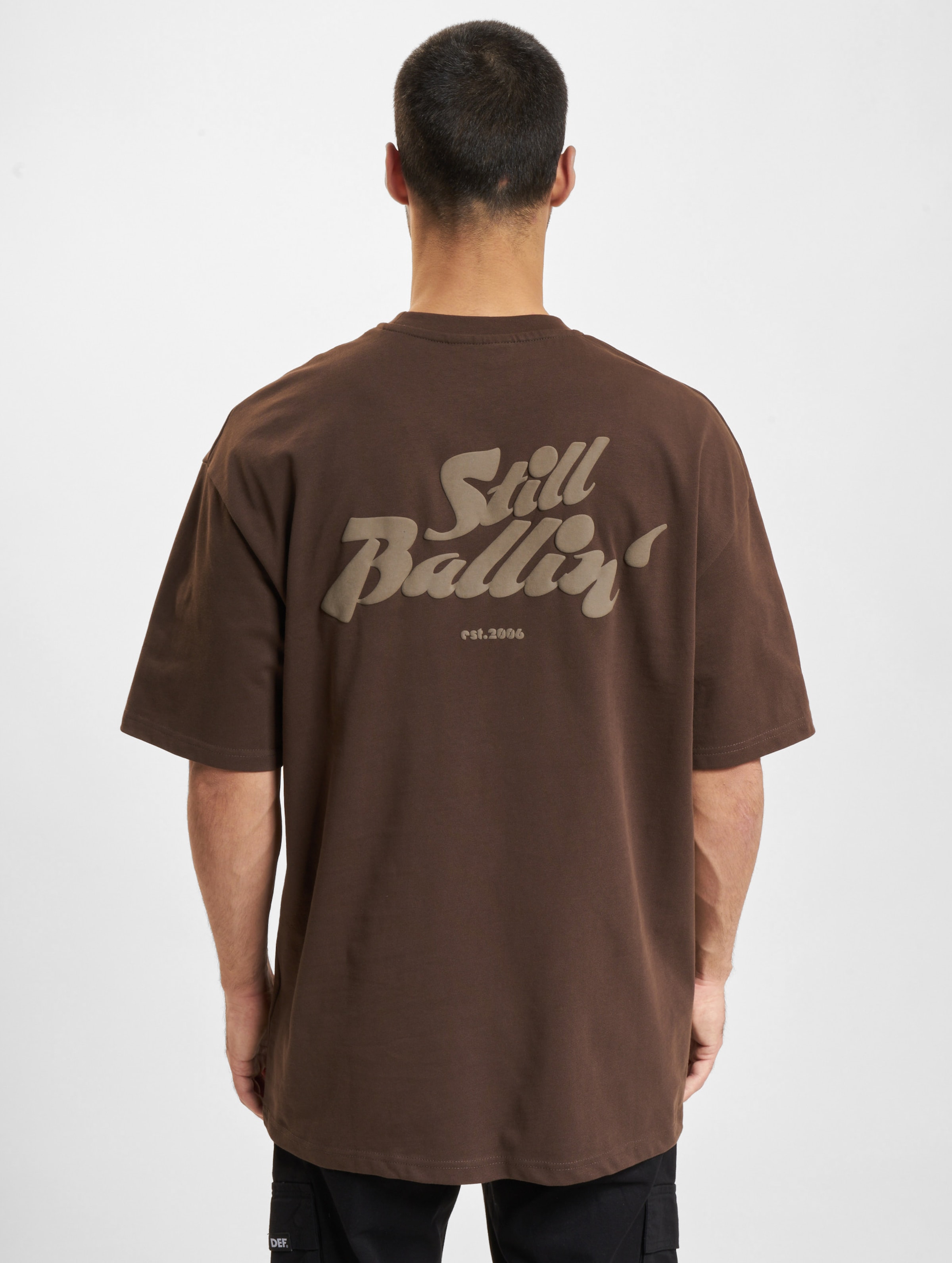 DEF Ballin T-Shirt Männer,Unisex op kleur bruin, Maat L