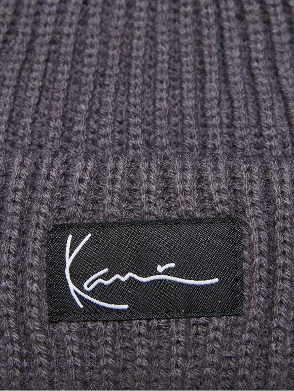 KA223-008-14 Signature Fisherman Beanie anthracite-2