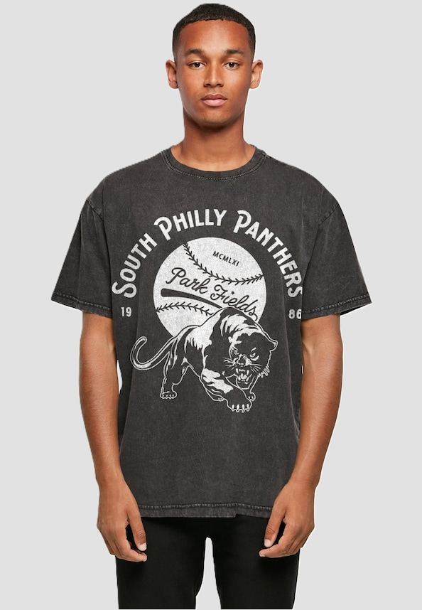 Park Fields - South Philly Panthers Acid Washed Oversize Tee-0
