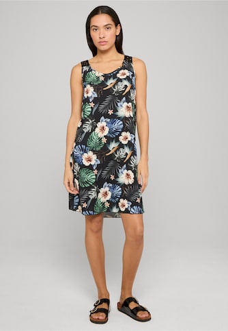 Cloud5ive Kleid A-Linie Häkeleinsatz Tropical AOP