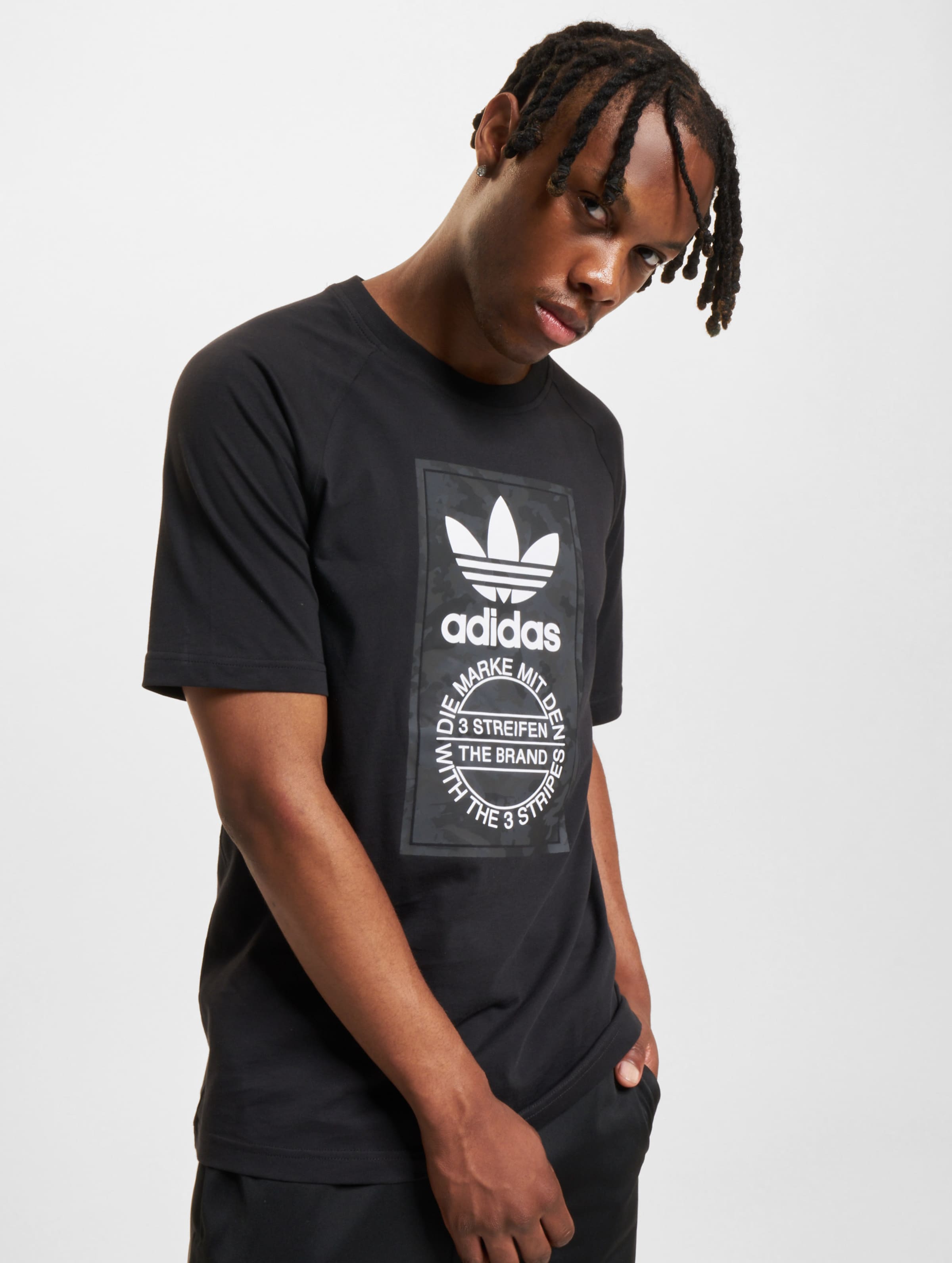 adidas Originals Camo Tongue T-Shirts Männer,Unisex op kleur zwart, Maat S