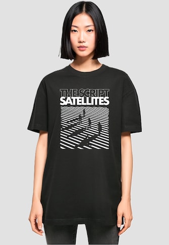 Ladies The Script - Satellites Album Oversized Boyfriend Tee