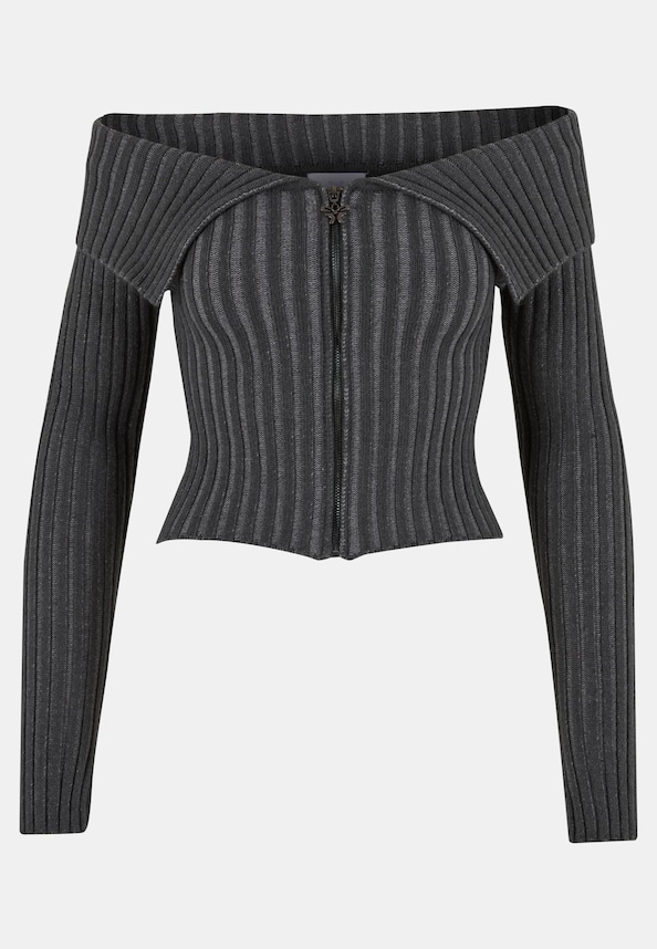 Off Shoulder Knit -2