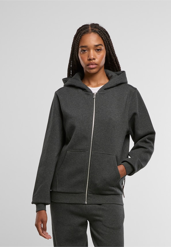 Urban Classics Ladies Fluffy Zip Hoodies-0