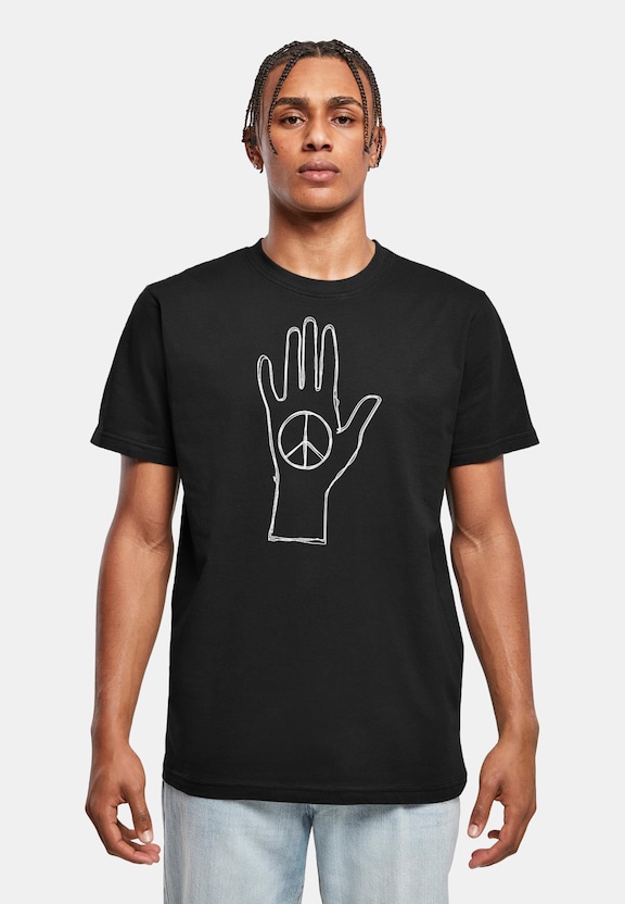Peace - Scribble Hand Black -0