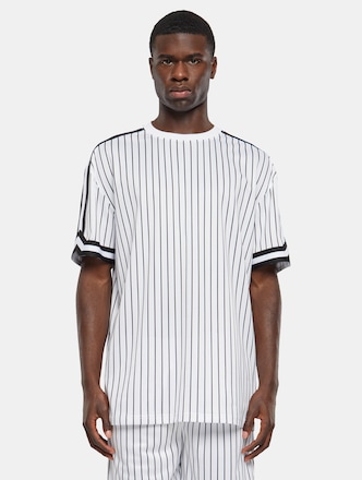 Oversized Striped Mesh