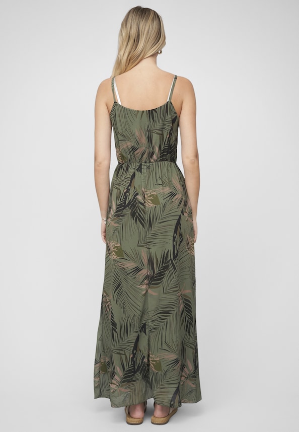 2-Layered Maxi-Dress Tropical Print-1