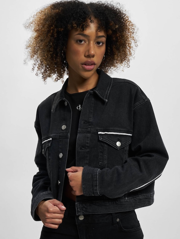 Calvin Klein Piping Detail Denim Jacket-0