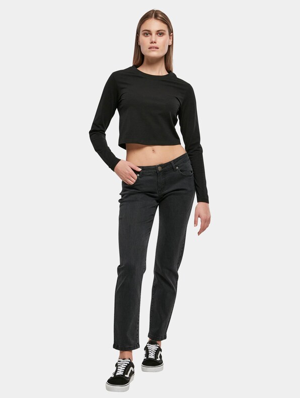 Ladies Low Waist Straight Denim -2