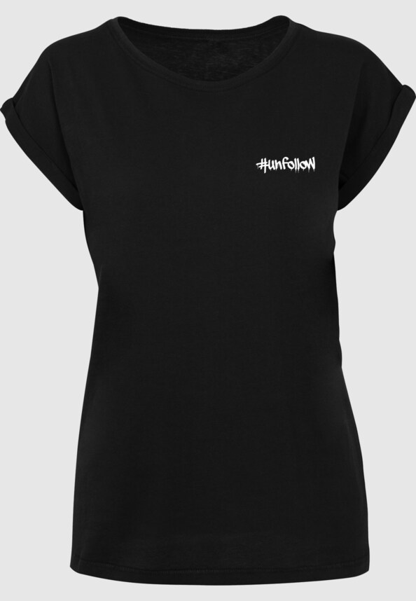 Ladies Unfollow Extended Shoulder Tee-2