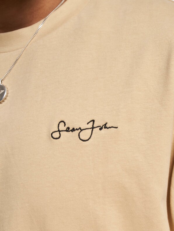 JM233-020-1 SJ Script Logo Retro Car Backprint Peached Tee-4