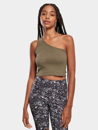 Ladies Cropped Asymmetric
