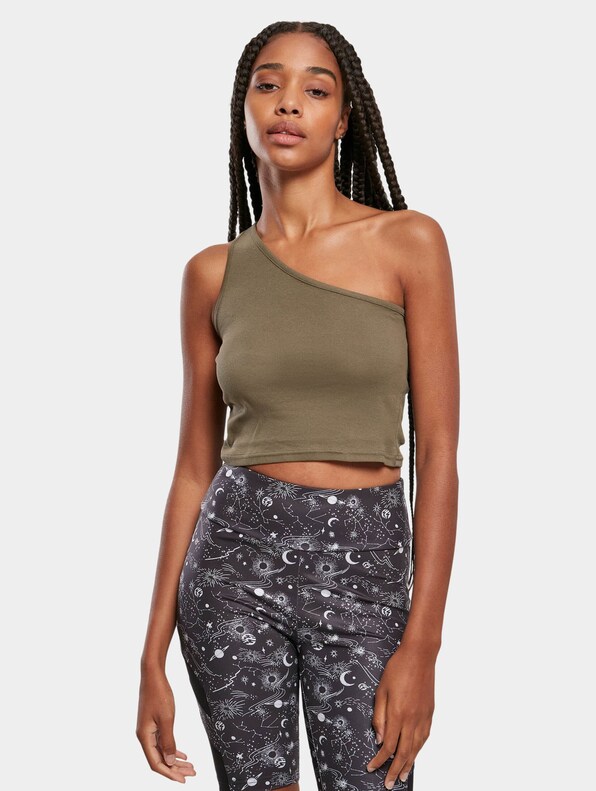 Ladies Cropped Asymmetric-0