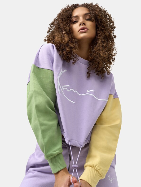 Signature Crop Block Crew-0