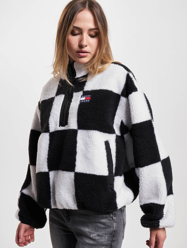 Tommy Jeans Checkerboard Sherpa Popover-0