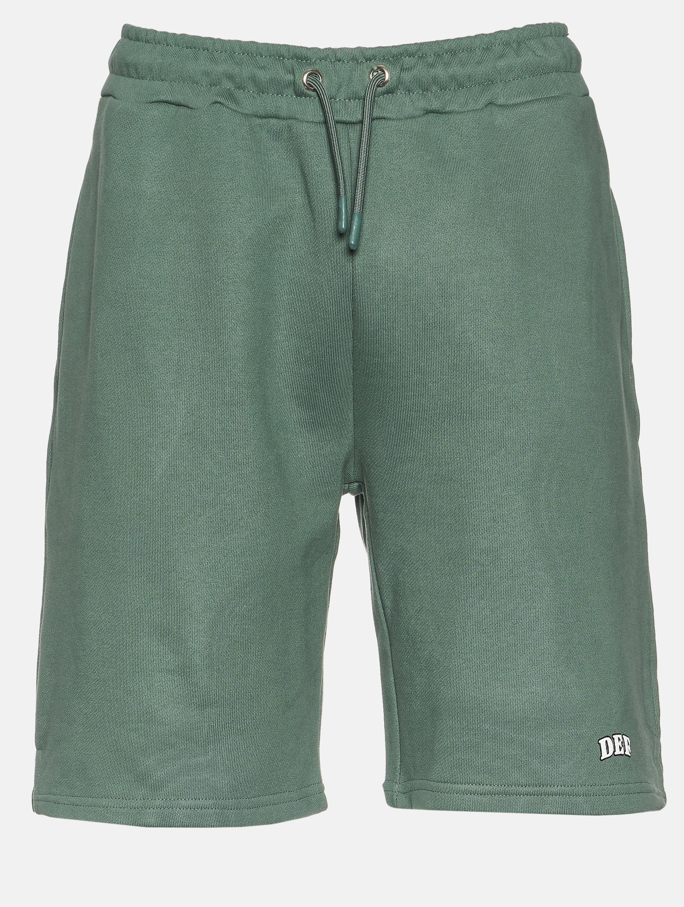 DEF PLAIN Shorts Männer,Unisex op kleur groen, Maat L