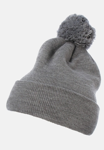 Cuffed Pom Pom Knit Beanie