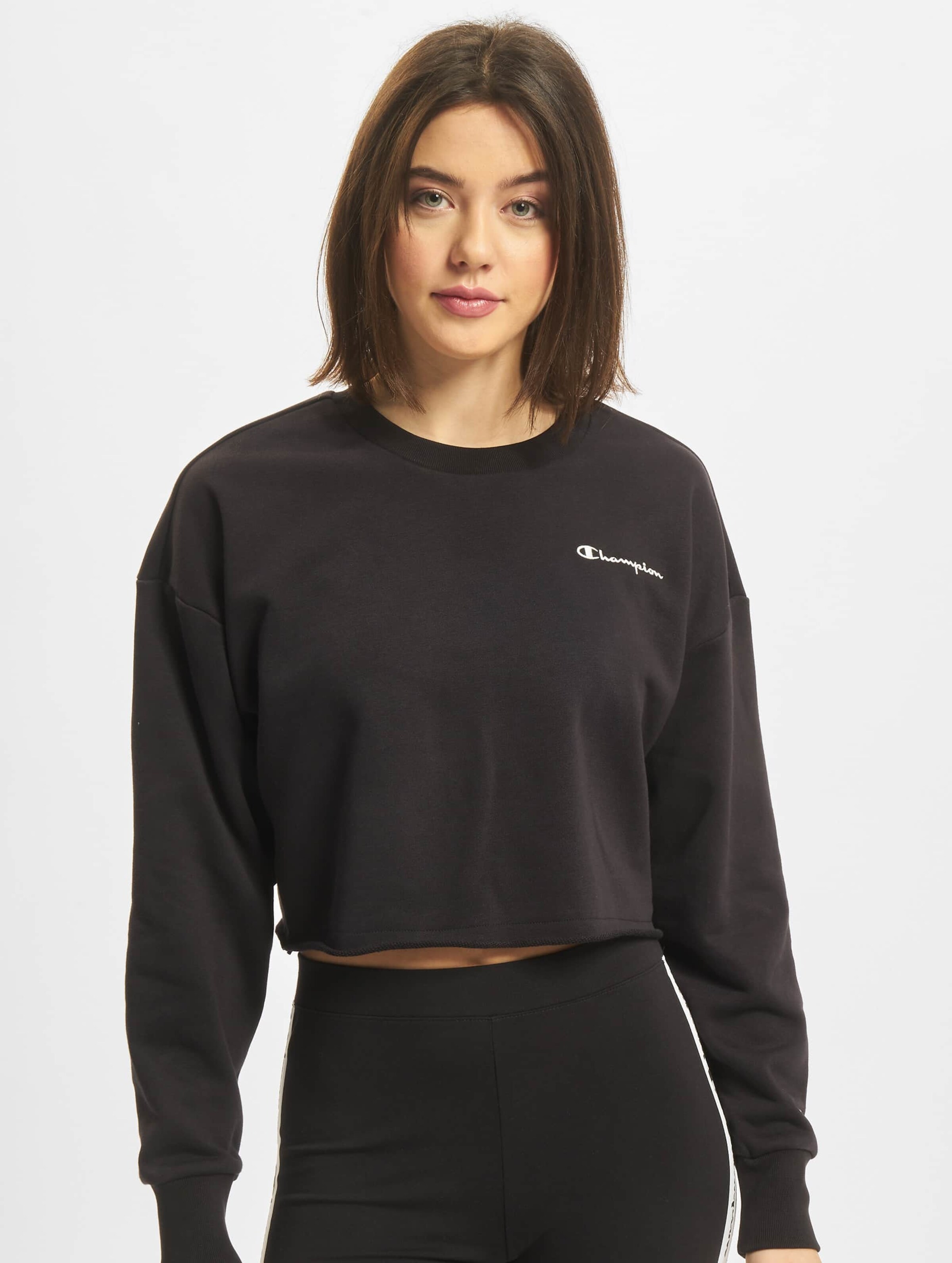 Champion sweater crop shop top en español