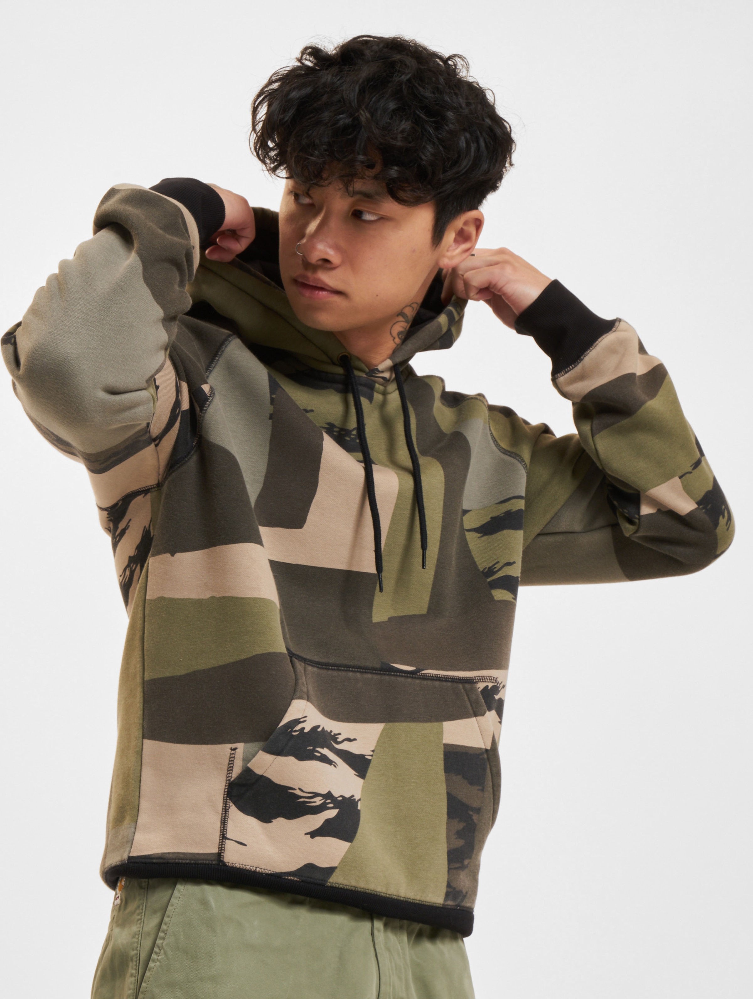 Carhartt WIP Chase Hoodie Männer,Unisex op kleur camouflage, Maat XS