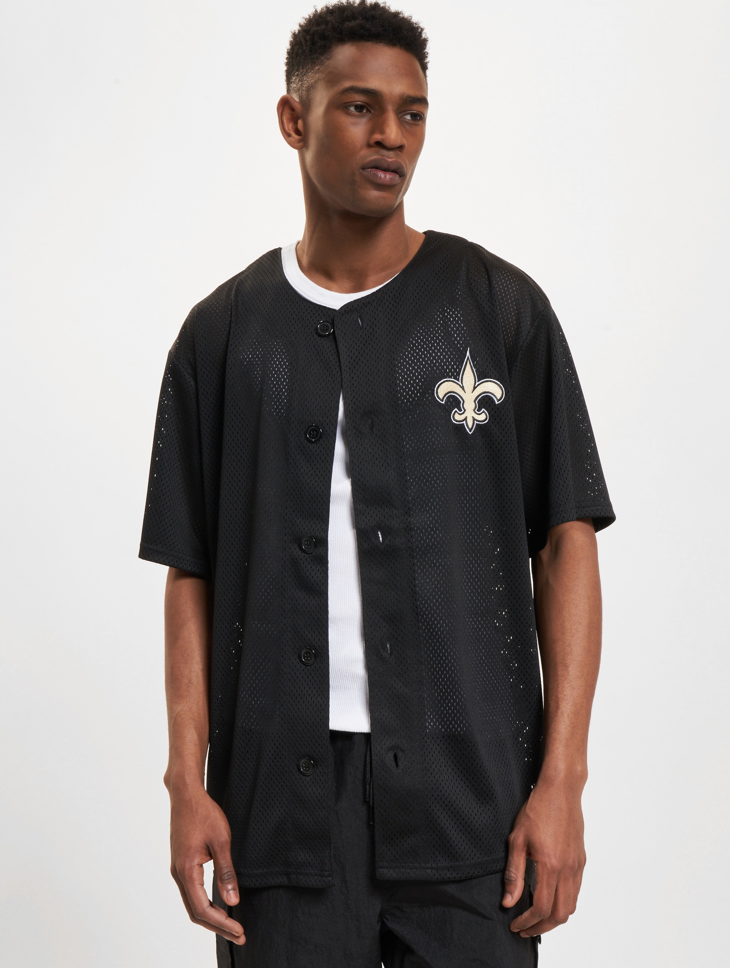 New Era NFL Orleans Saints Baseball Jersey Mannen op kleur zwart, Maat XL