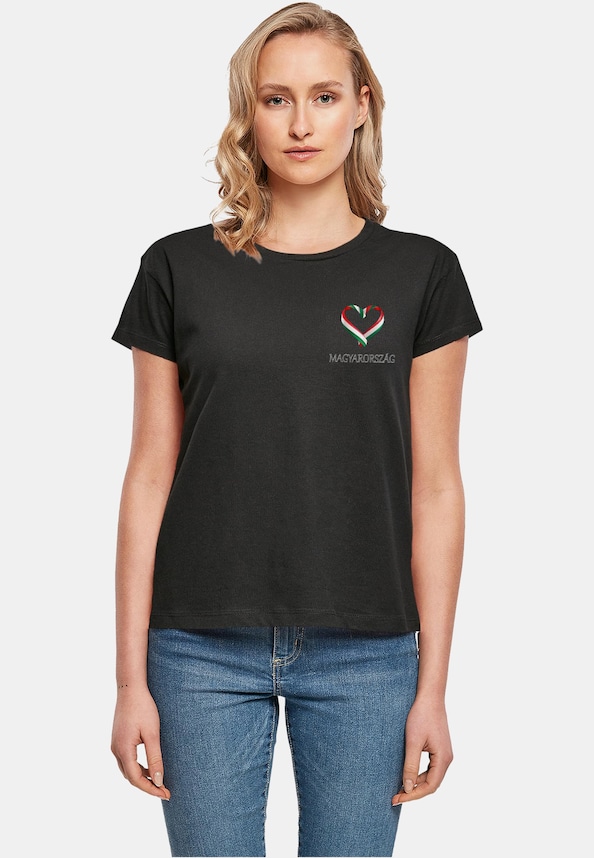 Ladies Merchcode Football - Hungaria T-shirt-0