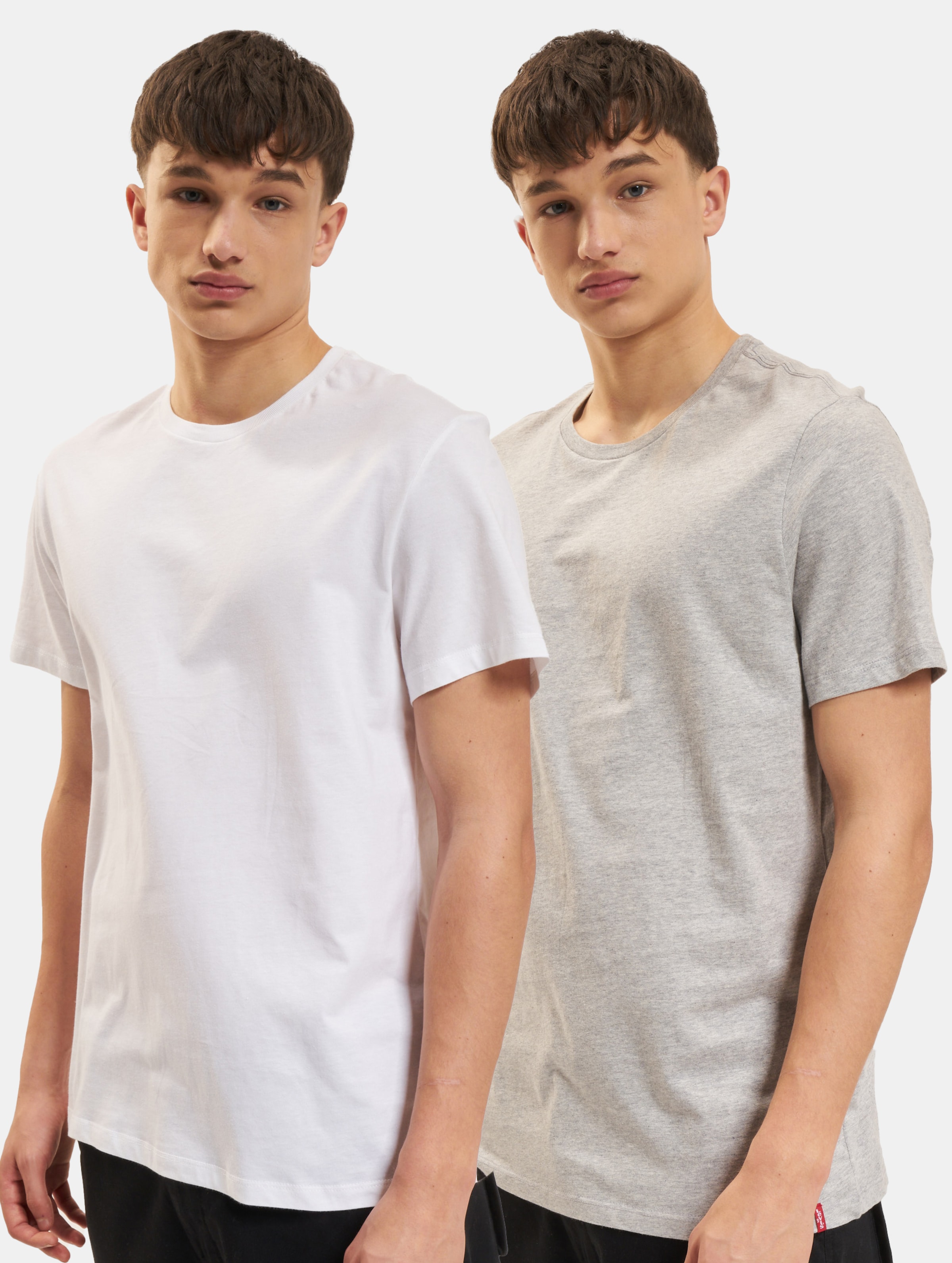 Levi's Levis Slim 2-Pack CrewNeck T-Shirt Mannen op kleur grijs, Maat XL