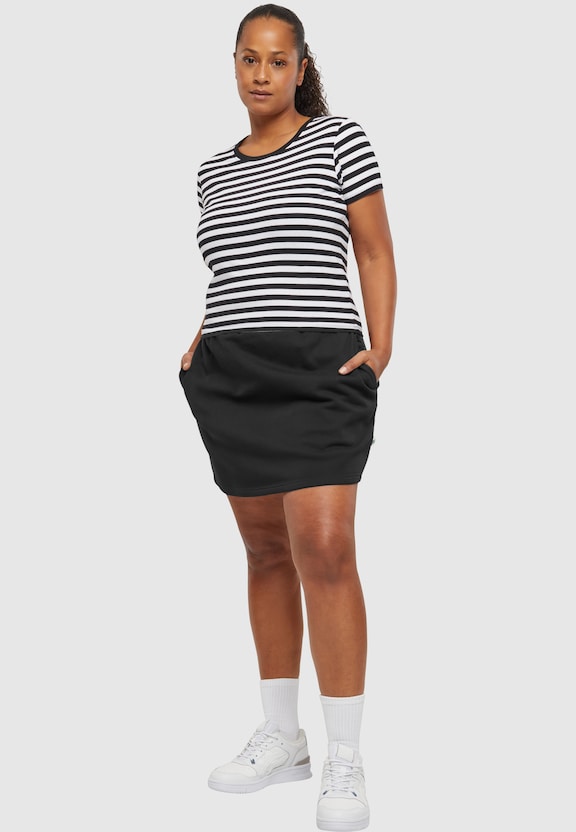 Ladies Short Striped Tee-9