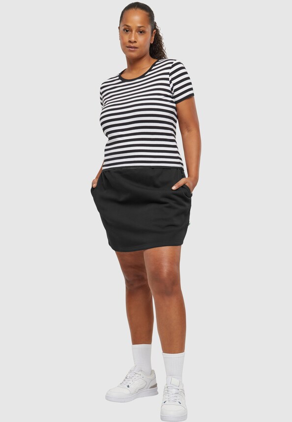 Ladies Short Striped Tee-9