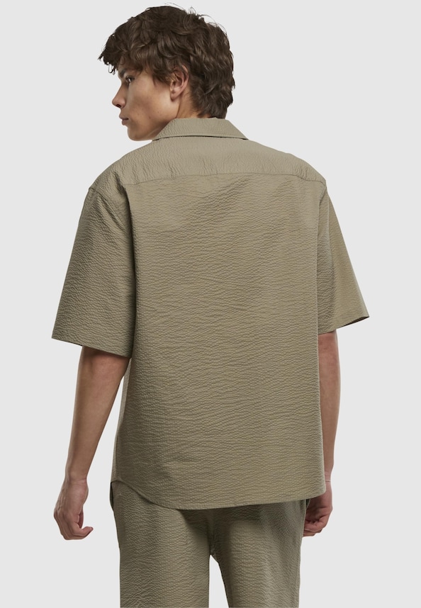 Relaxed Seersucker Short Sleeve-1