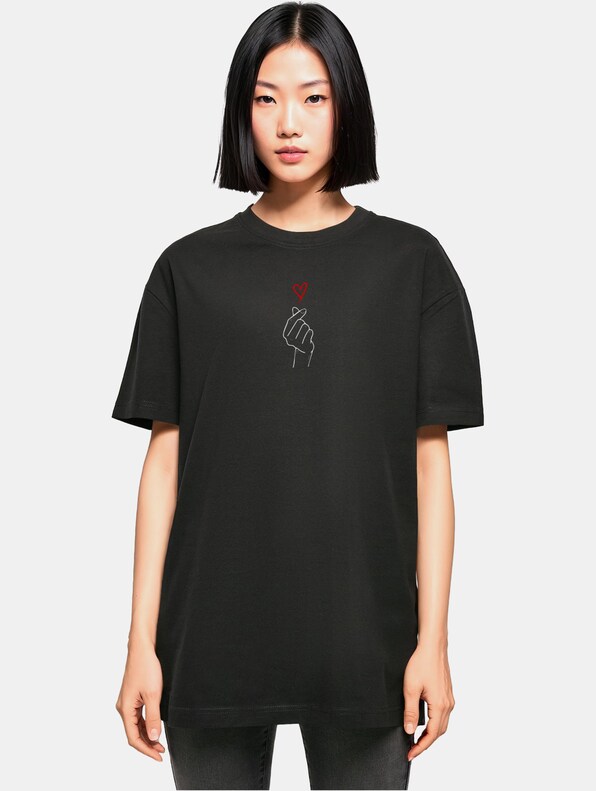  Ladies K Heart Oversized Boyfriend-0