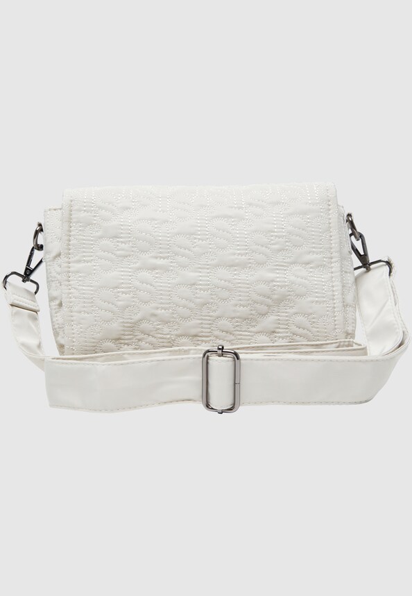 JA223-016-01 Monogram Logo Quilted Cross Shoulder Bag beige-1