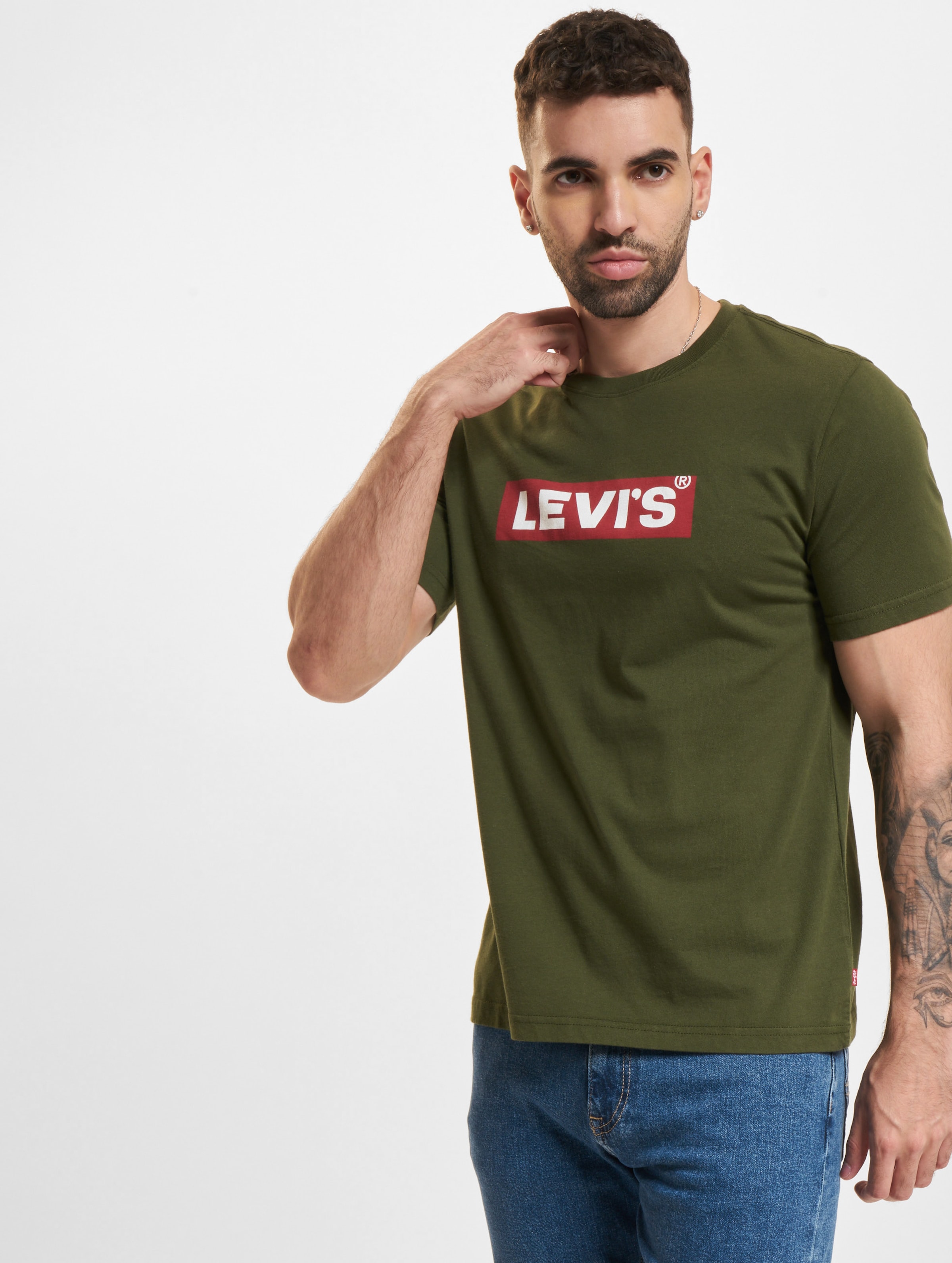 Levi's Relaxed Fit T-Shirts Männer,Unisex op kleur groen, Maat S