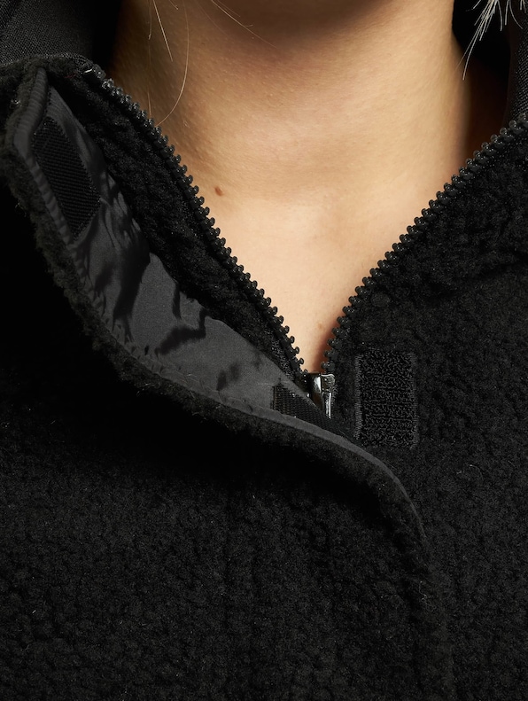 Ladies Sherpa Mix Pull Over-3