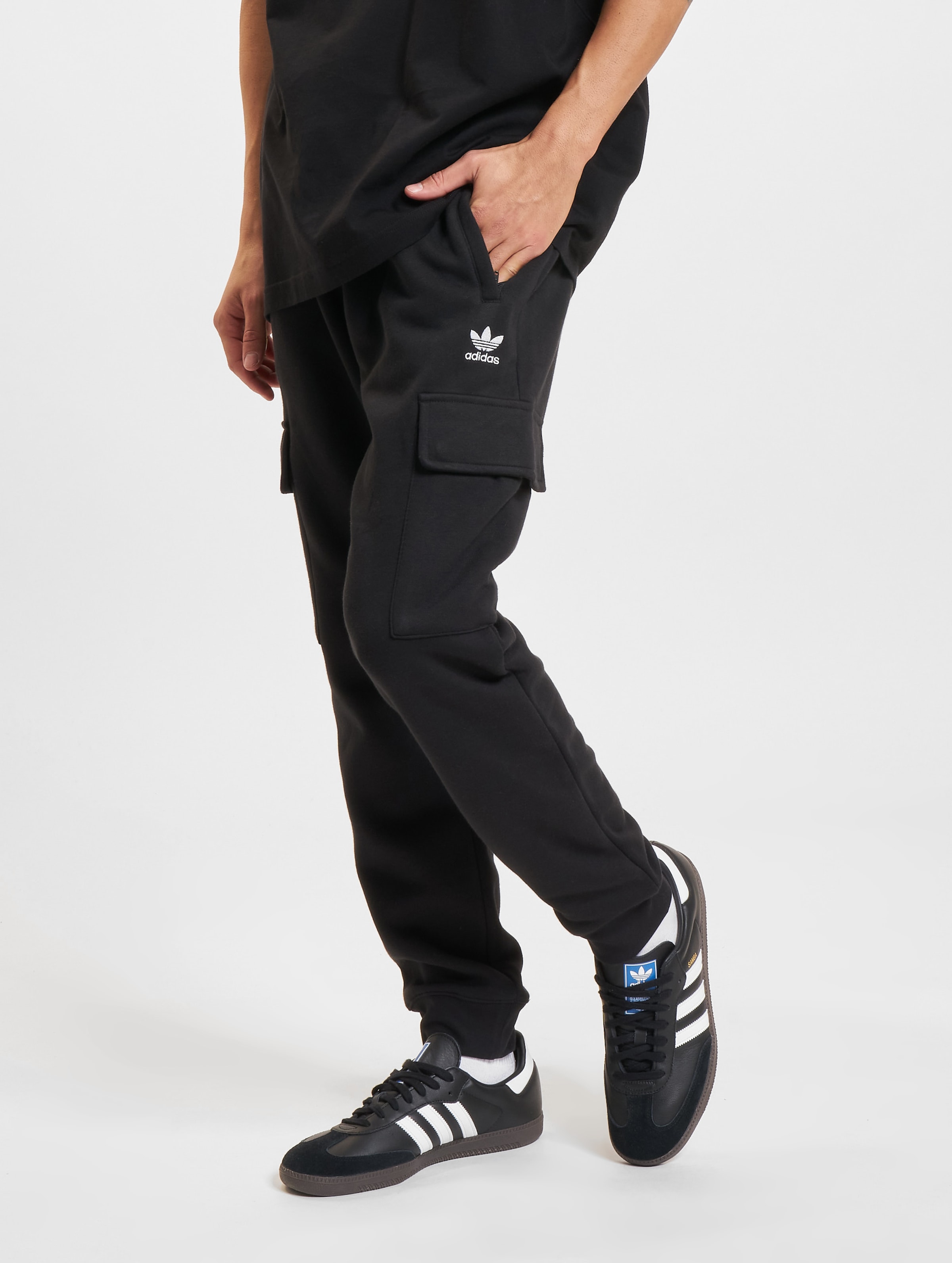 adidas Originals Trefoil Essentials Cargohosen Mannen op kleur zwart, Maat L
