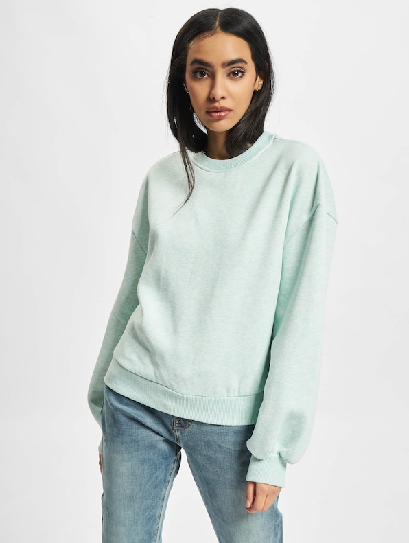 Urban Classics Ladies Oversized Sweatshirt Aqua-2