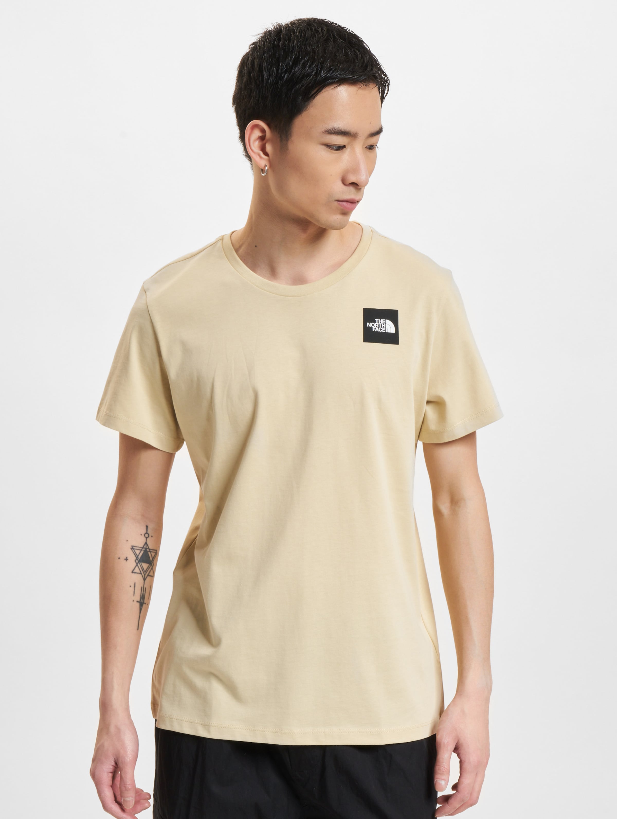 The North Face Relaxed Fine T-Shirts Mannen op kleur beige, Maat XXL