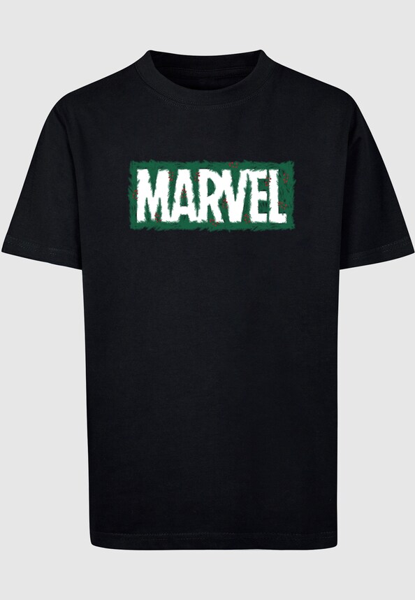 Kids Marvel - Holly Logo Basic T-Shirt-0