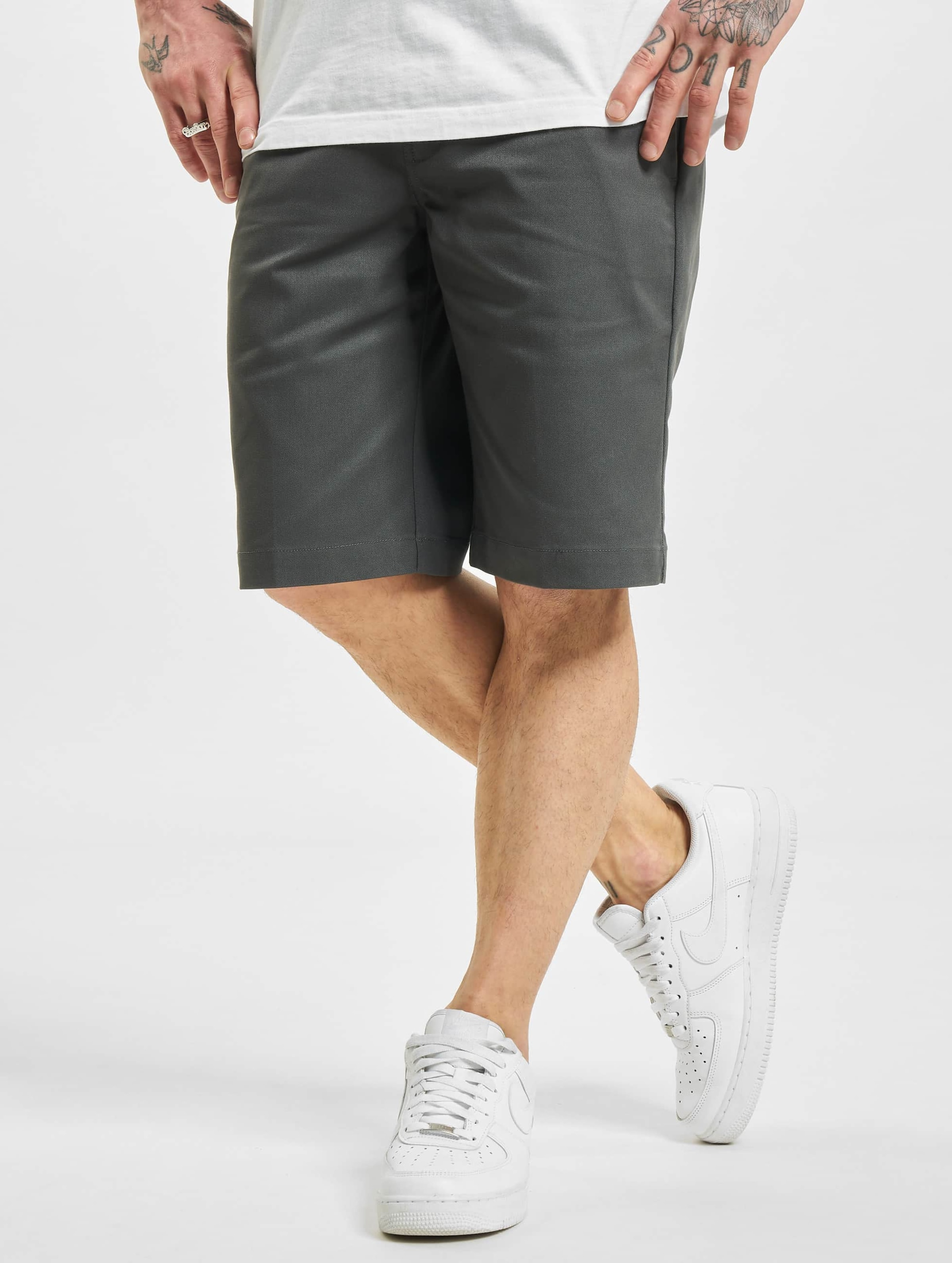 Dickies Slim Straight Flex Shorts Mannen op kleur grijs, Maat 31