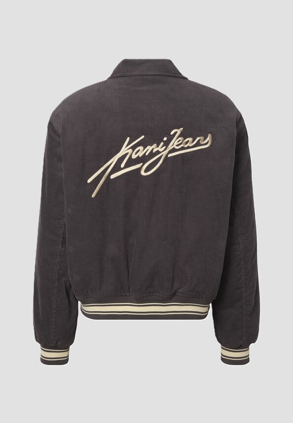 Kani Jeans Corduroy Oversized College Jacket-4