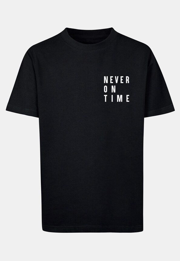 Never on time Kids Basic Tee-0