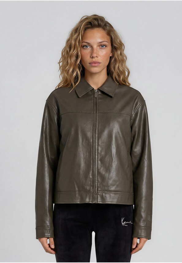 Og Pu Leather Boxy -0