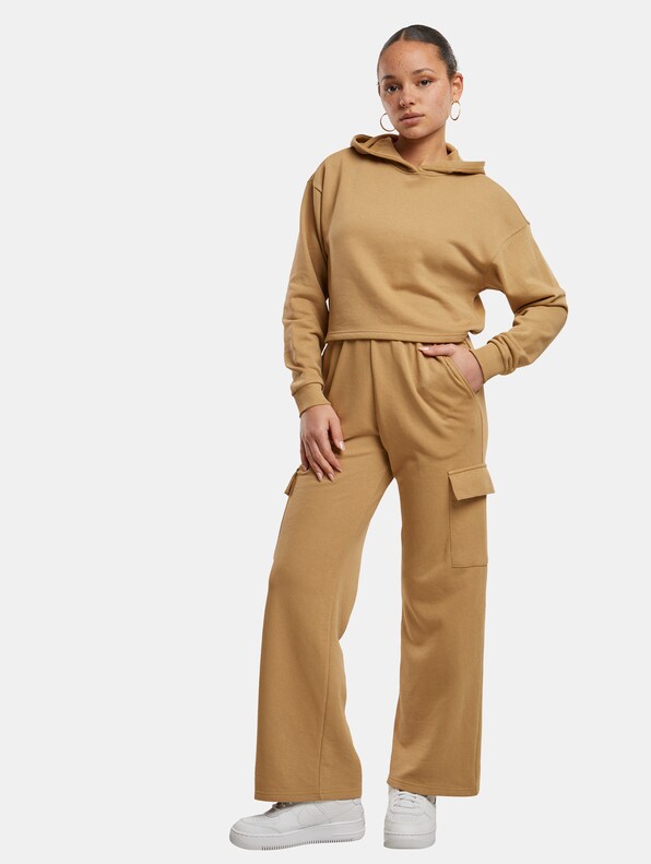 Ladies Oversized Cropped Light Terry-3