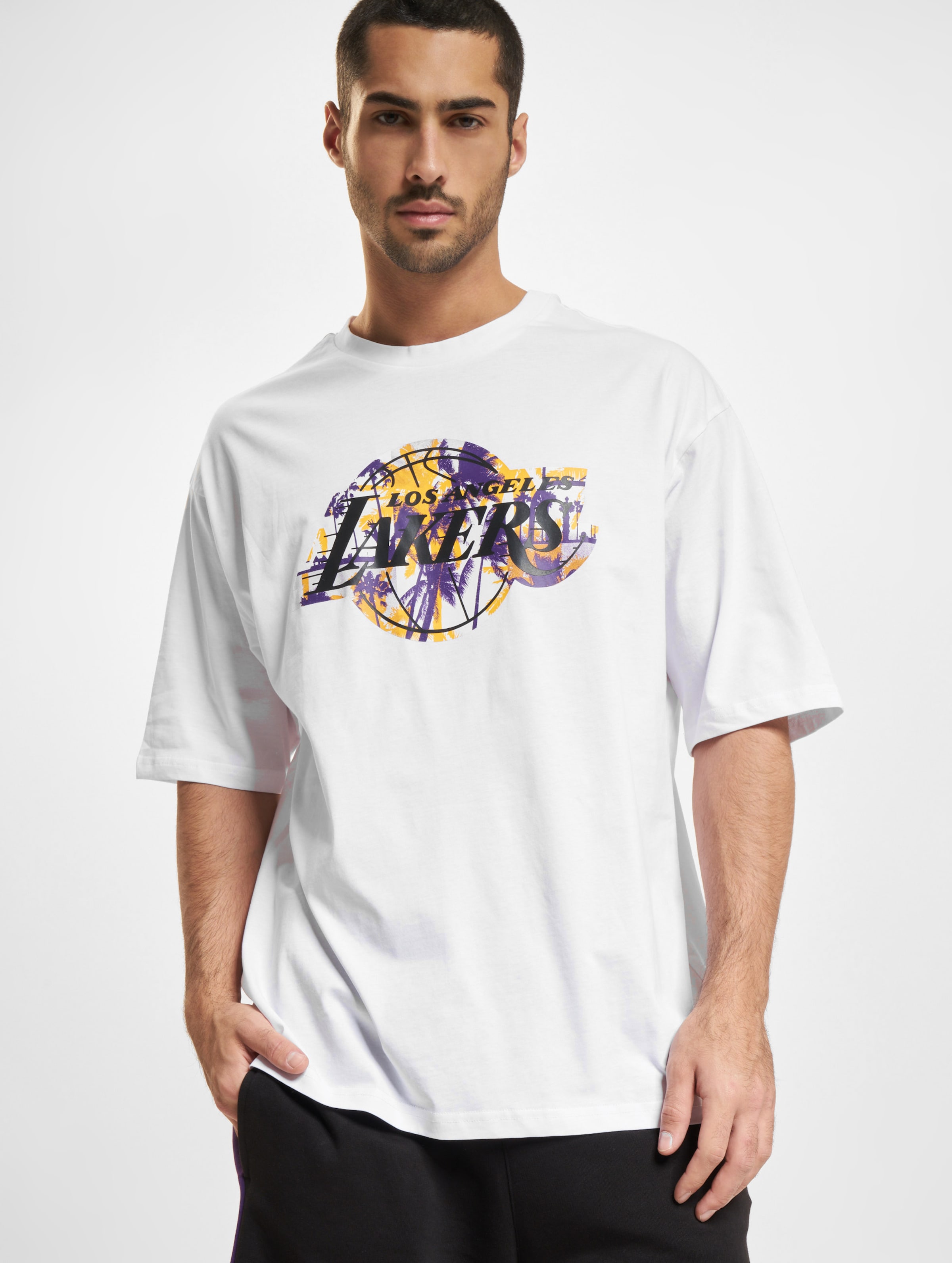 New Era NBA Large Infill OS LA Lakers T-Shirt Männer,Unisex op kleur wit, Maat L