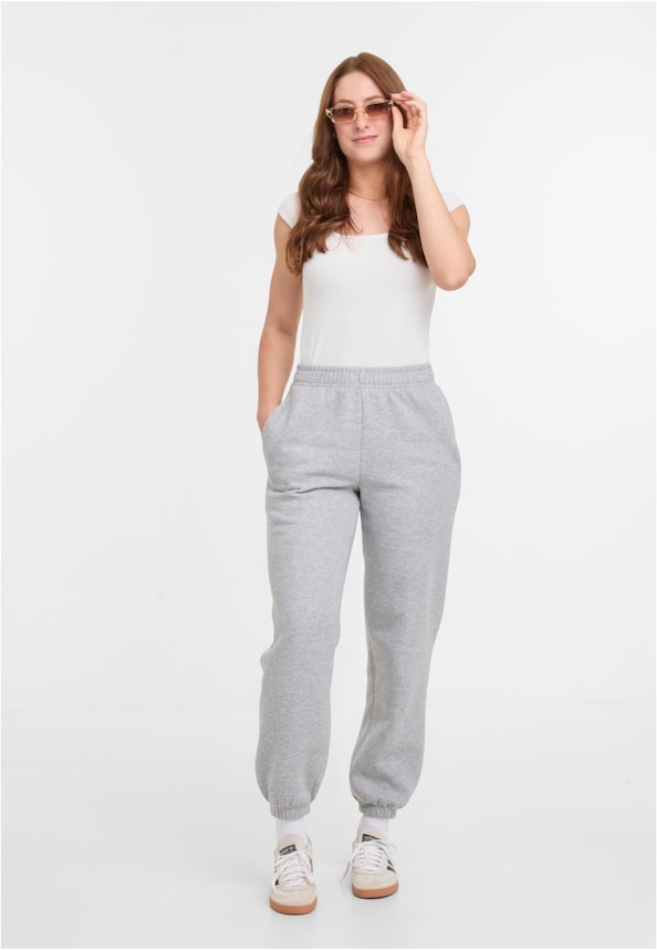 Ladies Basic Essential Sweatpants-5
