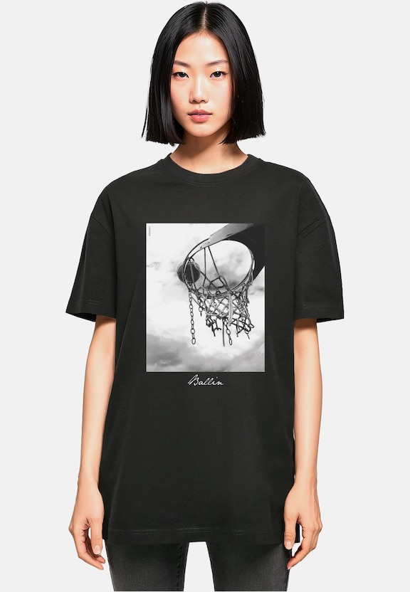 Mister Tee Ladies Ballin 2.0 Oversized Boyfriend Tee-0