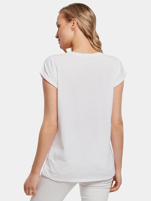 Build Your Brand Ladies Extended Shoulder T-Shirts-1