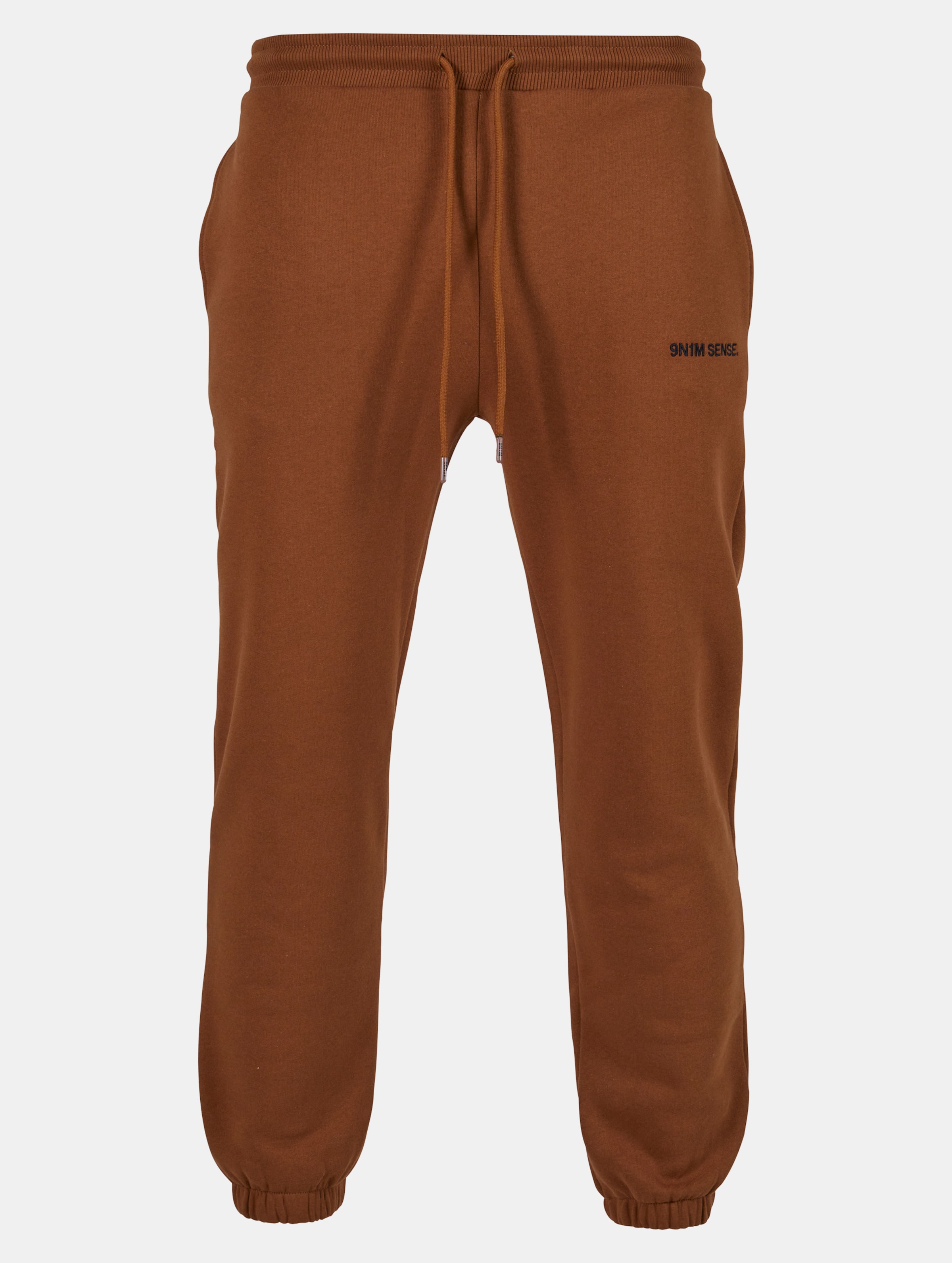 9N1M SENSE Essential Sweatpants Männer,Unisex op kleur bruin, Maat S
